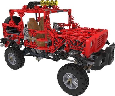 15222 K'NEX Gemotoriseerde Rode Jeep - Bouwset