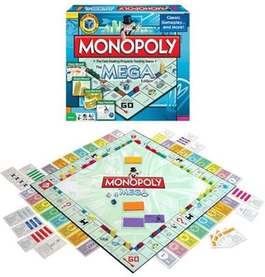 42945 Hasbro Monopoly Mega - Bordspel