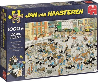 19075 Jumbo Puzzel Jan van Haasteren de Veemarkt 1000 Stukjes