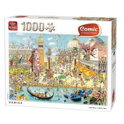 55842 King Puzzel Comic Cartoon Venice 1000 Stukjes