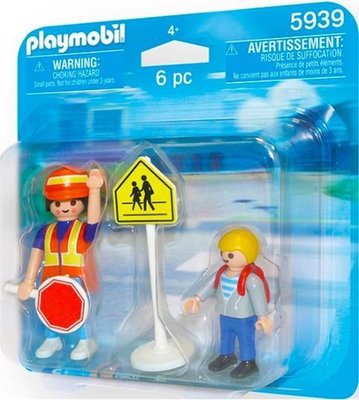 5939 PLAYMOBIL DuoPack Crossing guard and child