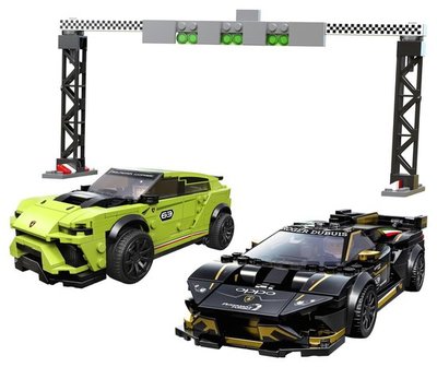 76899 LEGO Speed Champions Lamborghini Urus ST-X & Lamborghini Huracán Super Trofeo EVO