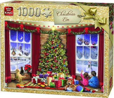 05683 King Puzzel kerstavond 1000 Stukjes