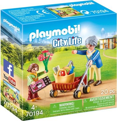 70194 PLAYMOBIL City Life Oma met rollator