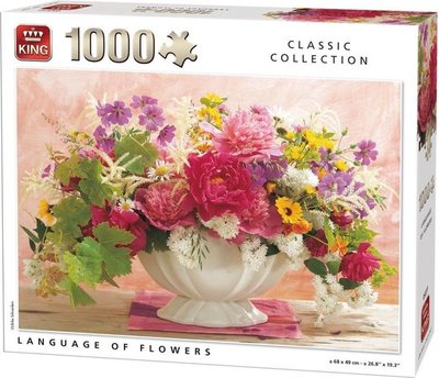 05377 King Puzzel Language Of Flowers 1000 Stukjes 