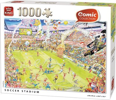 05546 King Puzzel Voetbal Stadion 1000 Stukjes