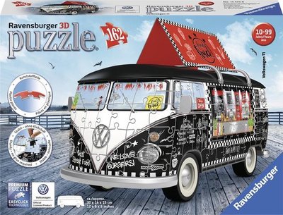 125258 Ravensburger 3D Puzzel Volkswagen bus Food Truck 162 stukjes