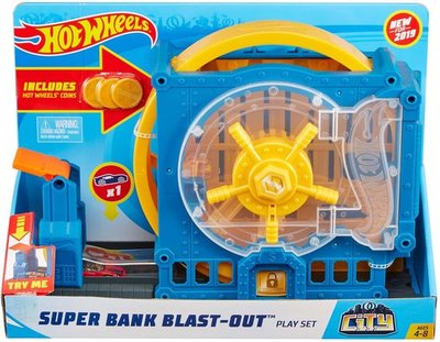 Mattel Hot Wheels City Super Bank Blast Out Speelset