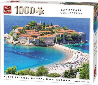 55950 King Puzzel Sveti Eiland Montenegro 1000 Stukjes