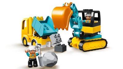 10931 LEGO DUPLO Truck & Graafmachine met Rupsbanden