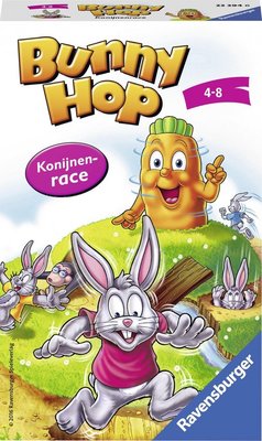 233946 Ravensburger Pocketspel Bunny Hop Konijnenrace