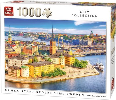 55952 King Puzzel Gamla Stan Stockholm 1000 Stukjes 