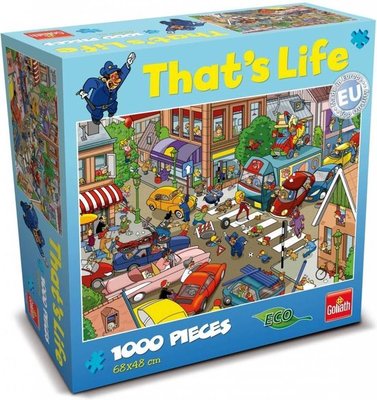 71309 Goliath Puzzel that's life verkeersontstop 1000 stukjes