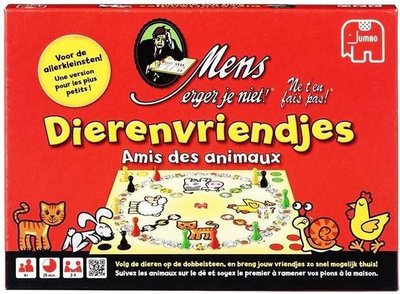 17857 Jumbo Spel Mens Erger Je Niet Dierenvriendjes 