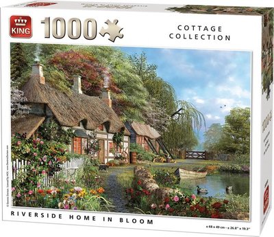 05718 King Puzzel Riverside in Bloom 1000 Stukjes 