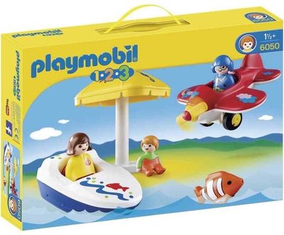 6050 PLAYMOBIL 1.2.3 Ter land, ter zee en in de lucht