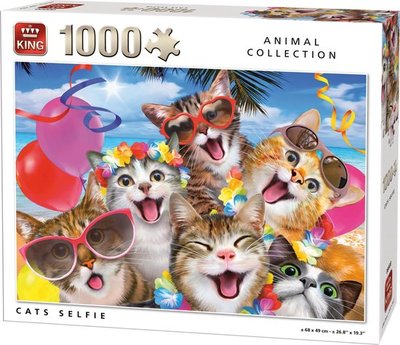 05702 King Puzzel Katten Selfie 1000 Stukjes