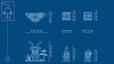 40353 LEGO BrickHeadz Rendier, Elf en Elfie