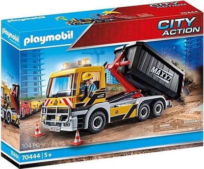 70444 PLAYMOBIL City Action Vrachtwagen met Wissellaadbak