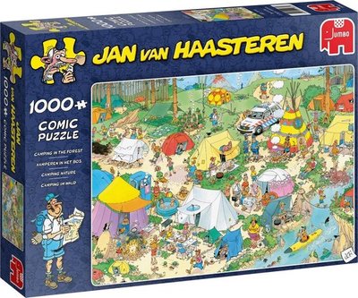 19086 Jumbo Puzzel Jan van Haasteren Kamperen in het Bos! 1000 Stukjes