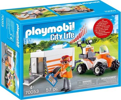 70053 PLAYMOBIL City Life Eerste hulp quad met trailer
