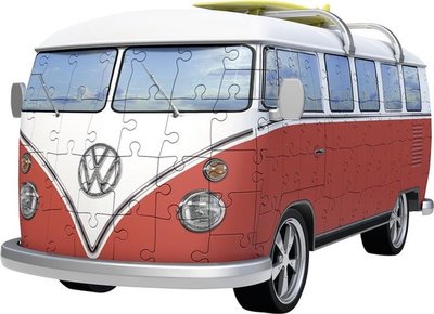 125166 Ravensburger 3D Puzzel Volkswagen bus T1 bulli 162 stukjes