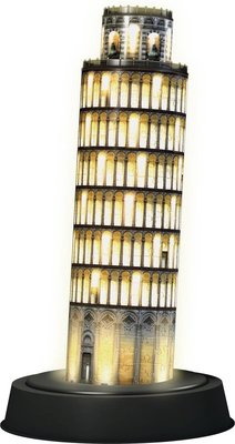 125159 Ravensburger 3D Puzzel Toren van Pisa Night Edition 216 stukjes