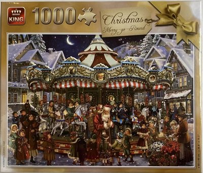 05769 King Puzzel Christmas Merry Go Round 1000 Stukjes