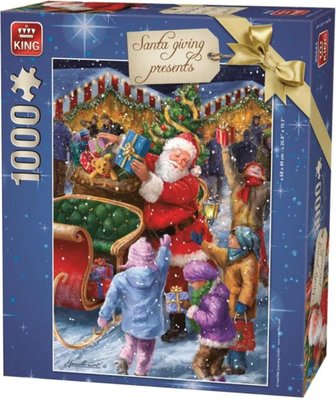 85623 King Puzzel Santa Giving Presents 1000 Stukjes