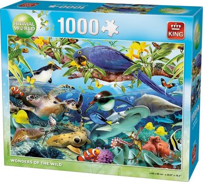 05482 King Puzzel Wonders Of The Wild 1000 Stukjes