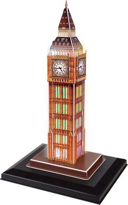 21181 Evora 3D Puzzel Big Ben met Ledverlichting 28 Stukjes