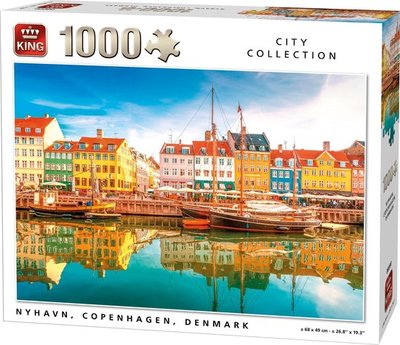 05704 King Puzzel Nyhavn Copenhagen Denmark 1000 Stukjes