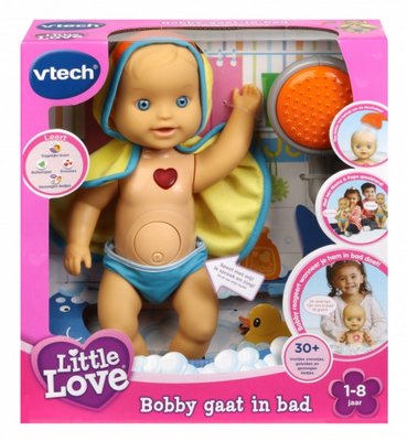 74230 VTech Little Love Bobby Gaat In Bad - Babypop