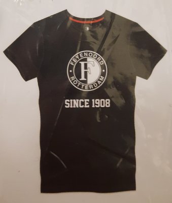 37429 Feyenoord Shirt Kinder Zwart Mt 128-134