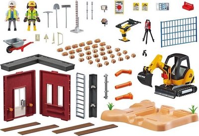 70443 PLAYMOBIL City Action Mini graafmachine met bouwonderdeel 