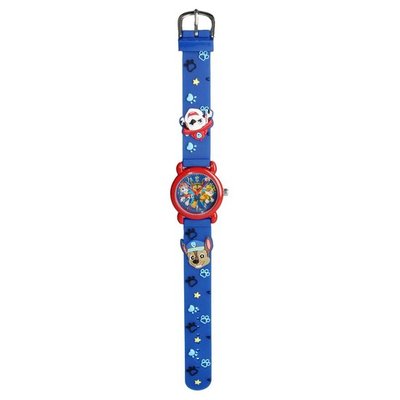 77366 Paw Patrol Kids Time 3D Boys Horloge 27 Ø Blauw