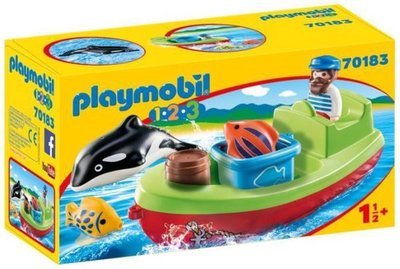 70183 PLAYMOBIL 1.2.3 Vissersboot