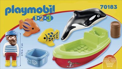 70183 PLAYMOBIL 1.2.3 Vissersboot