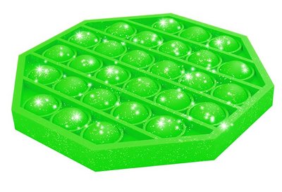 05158 Pop-It Achthoek Glitter Groen