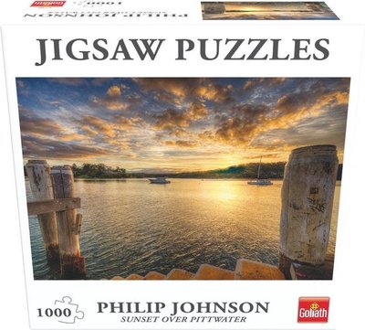 71380 Goliath Jigsaw Puzzel Sunset Over Pittwater 1000 Stukjes