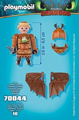 70044 PLAYMOBIL Dragons Viztik in vliegpak