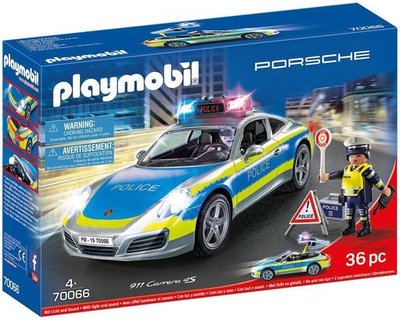 70066 PLAYMOBIL Porsche 911 Carrera 4S Politie - wit 