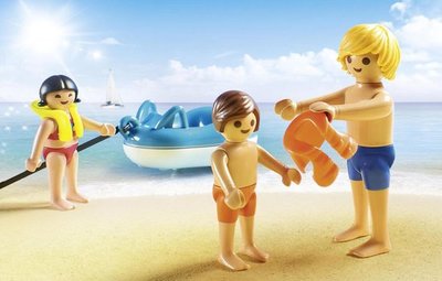 70091 PLAYMOBIL Family Fun Motorboot met funtubes
