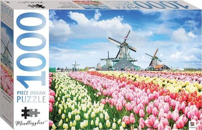 01377 Hinkler Puzzel Hollandse Molens en Tulpen 1000 stukjes