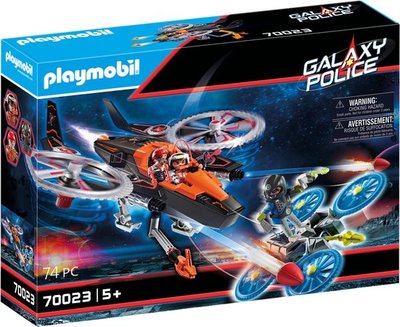70023 PLAYMOBIL Galaxy Police Galaxy piratenhelikopter