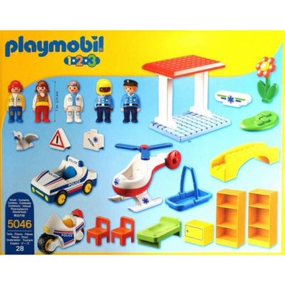 5046 PLAYMOBIL 1.2.3 Politie en Ambulance