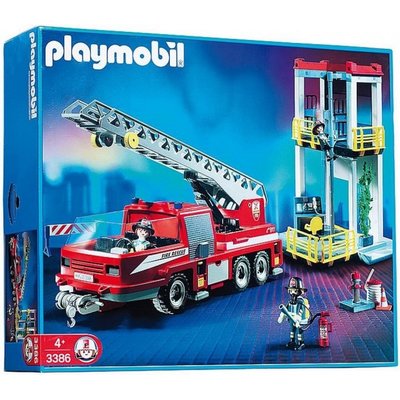 3386 PLAYMOBIL City Action Brandweerkazerne met Ladderwagen
