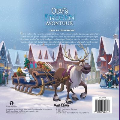 24349 Walt Disney Boek met CD Olafs Frozen Avontuur