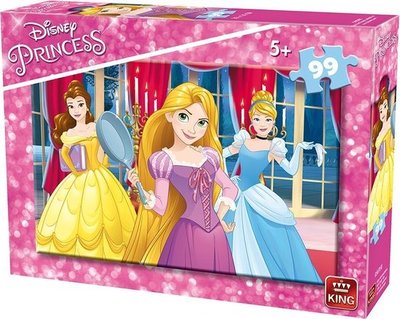 05695B King Disney Princess Puzzel 99 Stukjes Assorti