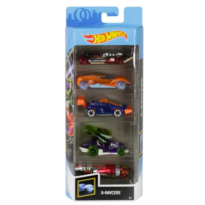 18060-59 Hot Wheels Cadeauset  X-RAYCERS met 5 Auto's 